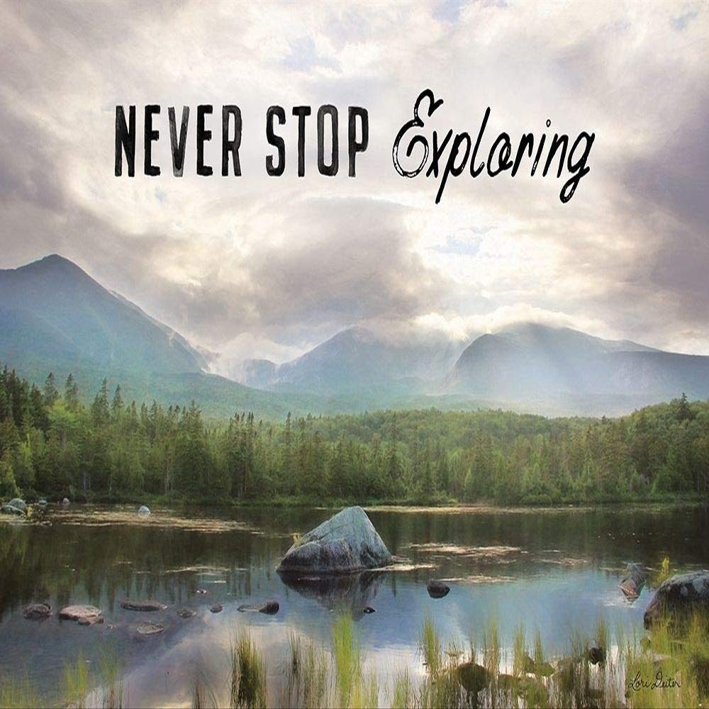 Posterazzi PDXLD1773LARGE Never Stop Exploring Photo Print, 36 x 24, Multi