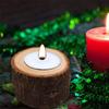 6Pcs Wooden Candle Holder Simple Tea Light Chamberstick for Rustic Wedding Party Birthday Holiday view 3