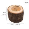 6Pcs Wooden Candle Holder Simple Tea Light Chamberstick for Rustic Wedding Party Birthday Holiday view 4