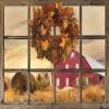 Posterazzi PDXLD1511LARGE Fall Window View Photo Print, 36 x 24, Multi view 1