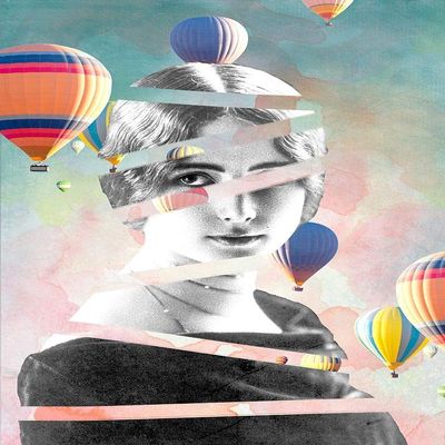 Posterazzi PDXMF9690420LARGE Cleo De Merode Baloons Photo Print, 24 x 36, Multi