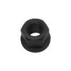 MH GLOBAL Black Oxide Finish 5/8"-11 Thread Flange Nut Steel Hex Threading 10 Pc view 1