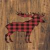 Posterazzi PDXMAZ5197SMALL Buffalo Plaid Moose Photo Print, 15 x 24, Multi view 1