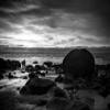 Posterazzi DPI12514677LARGE Black and White Image of Wreck Beach at Sunset Vancouver, British Columbia, Canada Photo Print, 38 x 24, Multi view 1