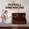 CAPHAUS Kids' Toy Storage Organizer, Open Storage Cubby, Multifunctional Book and Toy Storage Cabinet, Book and Toy Storage Shelf for Nursery, Playroom, Closet, Home Organization Toy Bookcase view 2