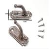 2 Pairs of Curtain Holder TIE Backs Small Georgian Chrome Plated Metal view 2