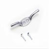 24 Pairs of Cleat Hooks Curtain TIE Hold Back 63MM Chrome & Screws view 1