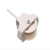 12 x Twin Wheel Screw in Washing LINE Pulleys White view 1