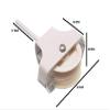 12 x Twin Wheel Screw in Washing LINE Pulleys White view 2