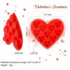 Boao 4 Pack Heart Silicone Molds Valentine's Day for Baking 1.2inch Heart Molds 40 Cavities Suitable for Chocolate Cake Jelly Pudding Handmade Soap Mould Candy Making(Red) view 2