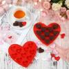 Boao 4 Pack Heart Silicone Molds Valentine's Day for Baking 1.2inch Heart Molds 40 Cavities Suitable for Chocolate Cake Jelly Pudding Handmade Soap Mould Candy Making(Red) view 4