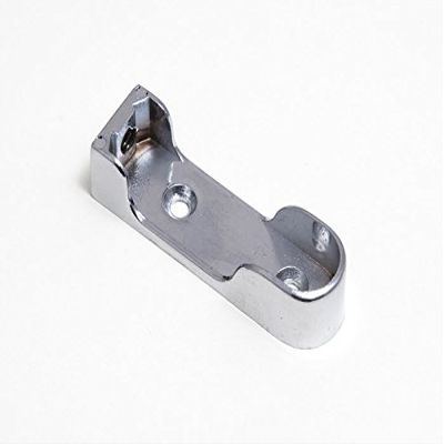40 Wardrobe SOCKETS Chrome Plated Metal TOP FIT Oval 65MM L for 16MM Rod