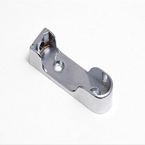40 Wardrobe SOCKETS Chrome Plated Metal TOP FIT Oval 65MM L for 16MM Rod