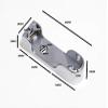 40 Wardrobe SOCKETS Chrome Plated Metal TOP FIT Oval 65MM L for 16MM Rod view 2