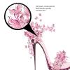 Amagical Pink Butterfly and Girls High Heels Shoe 3 Piece Bathroom Mat Set Non Slip Bath Mat Contour Mat Toilet Cover view 3