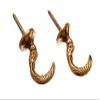 24 Pairs of Curtain TIE Back Hooks Large Egyptian Solid Brass 45MM view 1