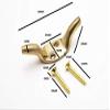 100 x Cleat Hooks Curtain TIE Hold Back 2" 50MM Brass Screws view 2