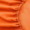 Comfort Bed Store Estilo Collection Solid 800 Series 3PC Organic Cotton Duvet Set (1 Duvet Cover, 2 Pillowcases) Comfort, Care and Cozy Set, Orange, Full XL view 4