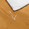 Comfort Bed Store Estilo Collection Solid 800 Series 3PC Organic Cotton Duvet Set (1 Duvet Cover, 2 Pillowcases) Comfort, Care and Cozy Set, Gold, Twin XL view 4