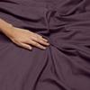 Comfort Bed Store Estilo Collection Solid 800 Series 3PC Organic Cotton Duvet Set (1 Duvet Cover, 2 Pillowcases) Comfort, Care and Cozy Set, Wine, Full view 4