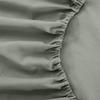 Comfort Bed Store Estilo Collection Solid 800 Series 3PC Organic Cotton Duvet Set (1 Duvet Cover, 2 Pillowcases) Comfort, Care and Cozy Set, Silver Grey, Full view 4