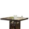 Benjara Transitional Style Wooden Counter Height Table with Storage, Brown view 3