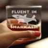 Bevvee Fluent in Sharkasm - Funny Shark Whiskey Rocks Glass Gifts for Sarcastic Men & Women - Fun Whisky Drinking Tumbler Dcor view 3