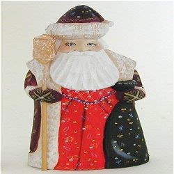 A Bit of Britain - Father Frost with Staff and Holding Sack - All Wood