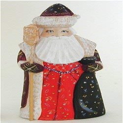 A Bit of Britain - Father Frost with Staff and Holding Sack - All Wood