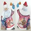 A Bit of Britain - Santa with Bell and Sack - All Wood - Deer and Girl view 1