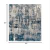 Oriental Weavers Aspen Shag Area Rug - 2061L - 5'3" x 7'6" - in Grey/Blue - Plush Soft Shag, Modern Style, Stain Resistant, Cushion Feel, Bedroom, Office Rug view 2
