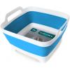 FOSJGO Dish Basin Collapsible with Drain Plug Carry Handles for 9 L Capacity, Collapsible Sink Tub, Dish Wash Basin, Portable Dish Tub, Foldable Dishpan for Camping Dish Washing Tub and RV Sink view 1