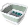 FOSJGO Collapsible Dish Basin with Drain Plug and Carry Handles - 9L Capacity, Portable Sink Tub for Camping and RV view 1