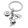 5 Pieces Keyring Keychain Wholesale Suppliers Jewelry Clasps BT4753 Pot Kettle Teapot Teabag Bag Cup Coffee Tea view 2