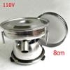 110V 50W Electric Vibrating Sieve Machine for Powder, Stainless Steel Automatic Sifter Shaker Machine for Granule Powder Grain Particles (Stainless Steel, Electric Vibrating Sieve Machine Only) view 2