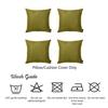 Apolena Honey Lime Green Decorative Throw Pillow Cover Set (4 pcs in set) view 4