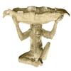 Monkey with Leaf Tray in Resin (Antique Gold) view 1