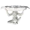 Monkey with Leaf Tray in Resin (Antique Silver) view 1