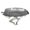 Monkey with Leaf Tray in Resin (Antique Silver) view 2