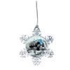 4x4 Off Road Overland Rock Crawling Merry Christmas Silver Ornament Choose Snowman Snowflake or Bulb (Snowflake) view 1