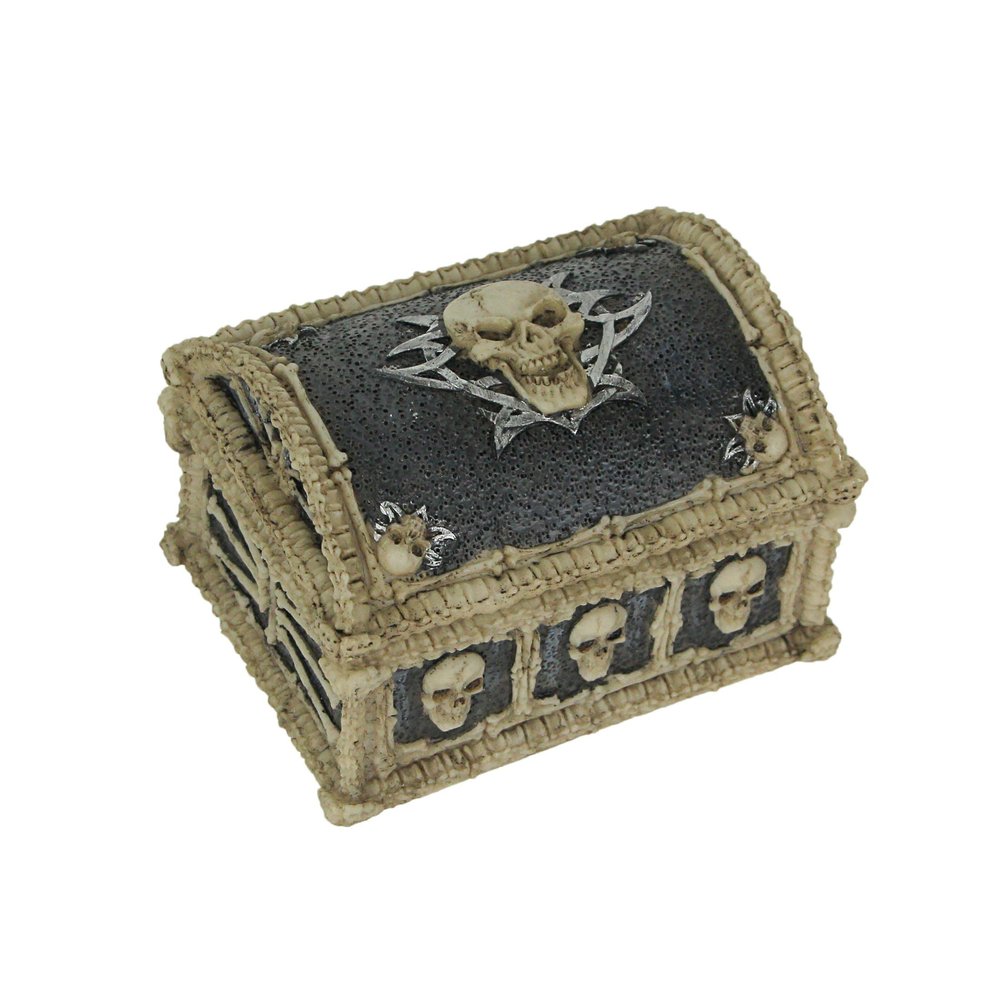 EVERSPRING Skull Treasure Box Figurine New