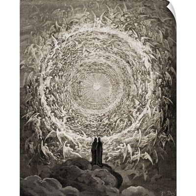 CANVAS ON DEMAND Illustration for Paradiso by Dante Wall Decal, Artwork