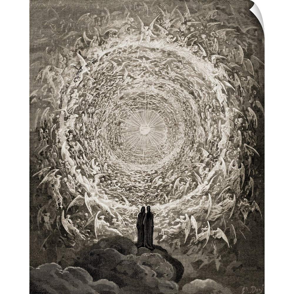 CANVAS ON DEMAND Illustration for Paradiso by Dante Wall Decal, Artwork