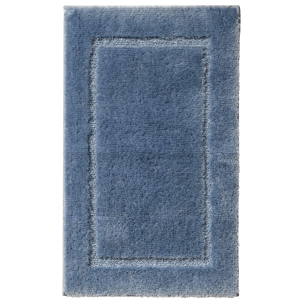 BrylaneHome BH Studio Luxe Bath Rugs - 30" W 50" L, French Blue