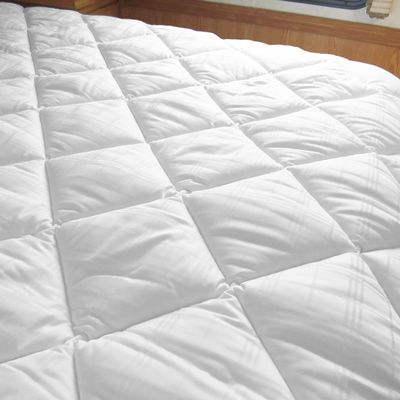 AB Lifestyles RV 60x80 Camper Queen Quilted Mattress Pad Cover. Fitted Sheet Style. for RV, Camper. Made in The USA White
