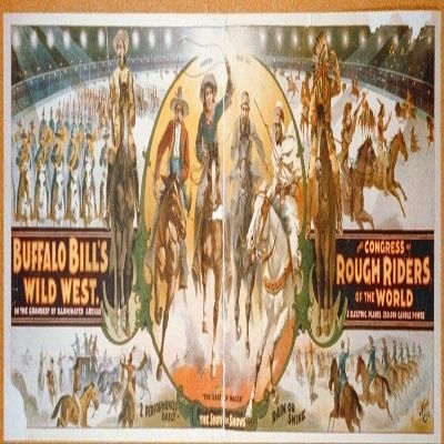Posterazzi PDX484108LARGE Buffalo Bills Wild West and Congress of Rough Riders of The World-Banner Photo Print, 36 x 11, Multi