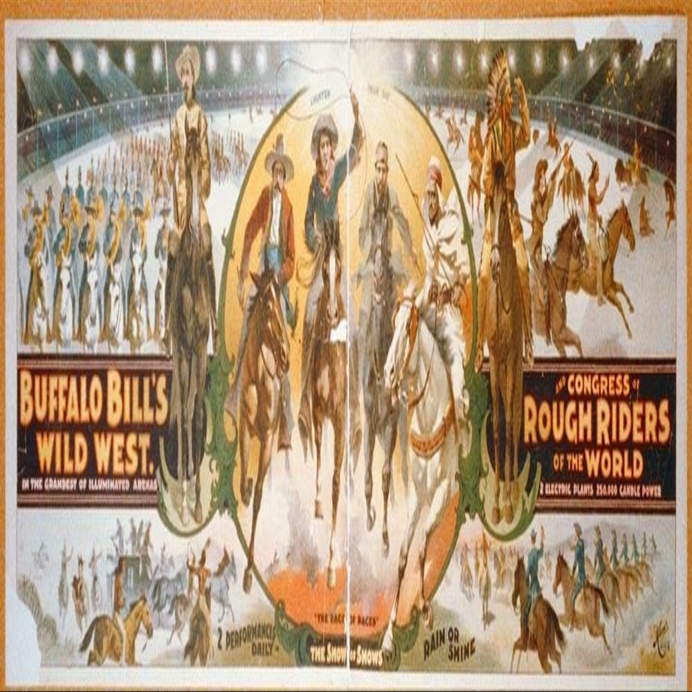 Posterazzi PDX484108LARGE Buffalo Bills Wild West and Congress of Rough Riders of The World-Banner Photo Print, 36 x 11, Multi