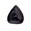 Healing Crystal Black Obsidian Heart Love Single Side with Rainbow Eye Palm Stone Pocket Worry Stone for Reiki Energy Balancing (Black Obsidian with Rainbow Eye Love Heart) view 2