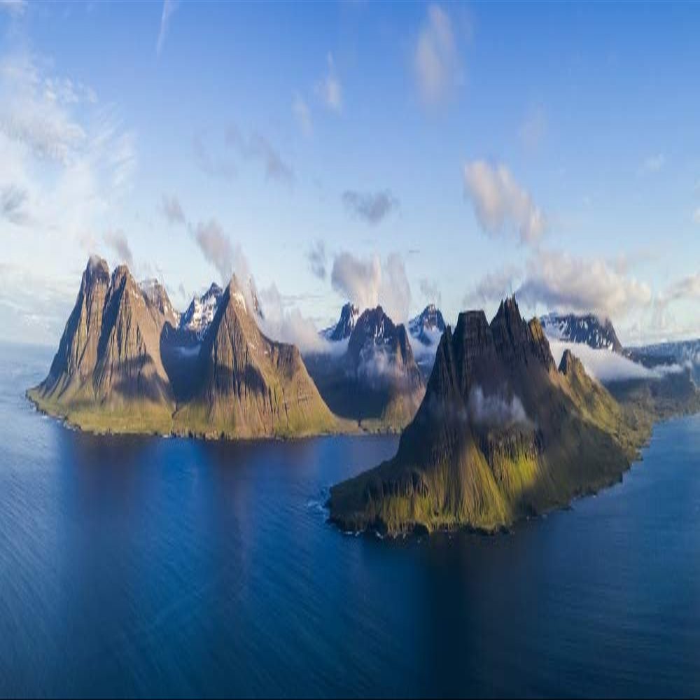 Posterazzi DPI12521716LARGE Panoramic of The Strandir Coast Djupavik, West Fjords, Iceland Framed Print, 54 x 16, Multi
