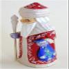 A Bit of Britain - Petite Santa Claus - Father Frost Red Robe with Staff - All Wood view 1